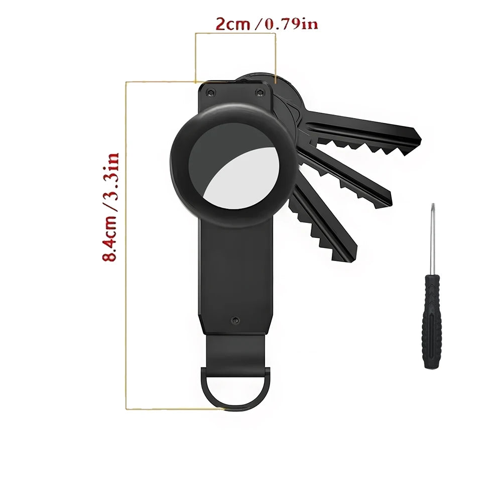 Compact Key Organizer – Minimalist Metal Key Holder for 2-6 Keys, Secure Keychain Case