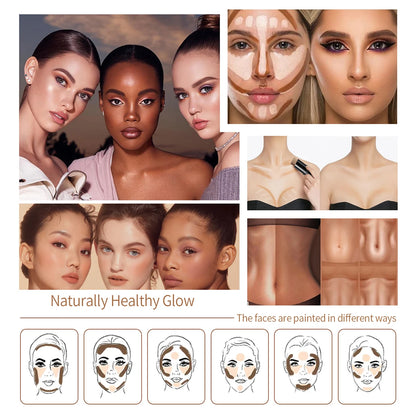 Multifunctional Highlight & Contour Stick – Concealer, Face Brightening, Blush & Sculpting Makeup
