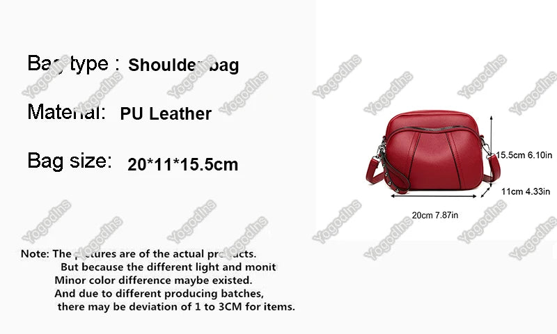 Women’s Solid Color Rivet Zipper Phone Bag – Soft Leather Small Square Shoulder & Crossbody Bag, Fashionable and Simple