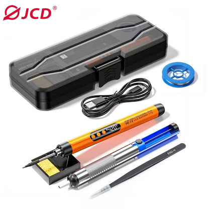 Multifunctional USB Electric Soldering Iron Kit – Adjustable 300–450℃ Digital Welding Tool Set