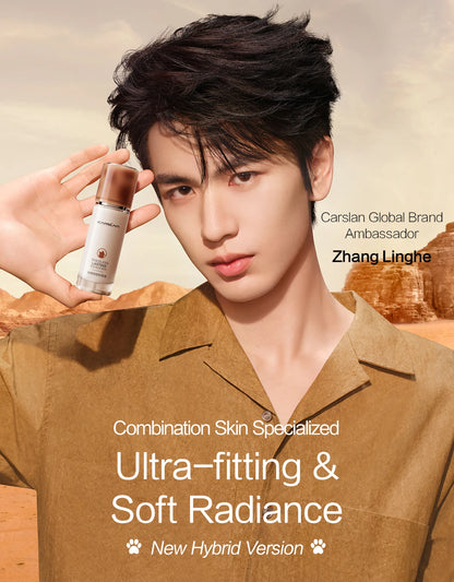 CARSLAN Long-Lasting Moisture Matte Liquid Foundation – Full Coverage Concealer, Whitening & Oil Control Face Base Makeup