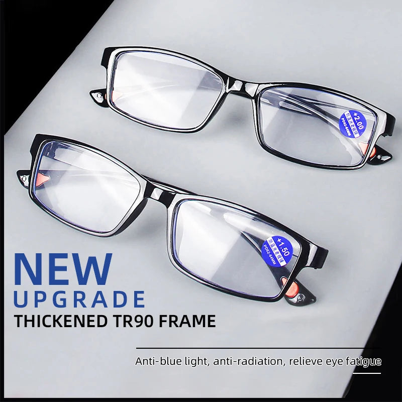 Ultralight Reading Glasses – Anti Blue-Light Presbyopic Eyewear for Hyperopia +1.0 to +4.0
