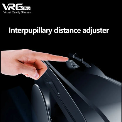 3D VR Headset – Virtual Reality Smart Glasses Helmet for Smartphones with Controllers and 7-Inch Lenses