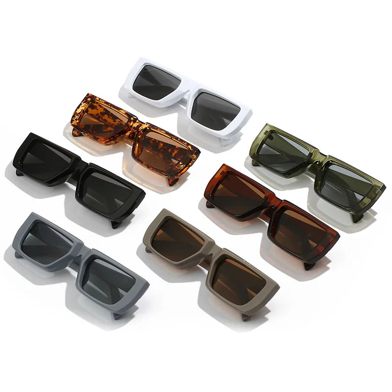 New Y2K Square Sunglasses for Men & Women – Trendy UV400 Designer Shades Eyewear