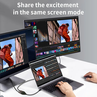 HDMI HD Cable Splitter – 1080P 2-Port Y Splitter, 1 In 2 Out Adapter for LCD TV, PS3, HDMI-Compatible Devices