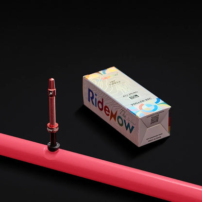 Ridenow Upgraded Metal Nozzle 700c TPU Inner Tube – 700x18-32c Road Bike Tube with Removable Valve Cores