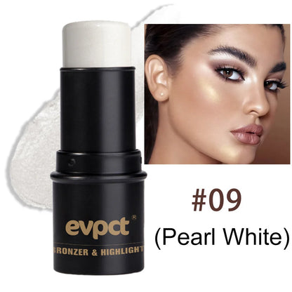 Highlighting & Bronzer Stick - Face Brightening Blusher, Rouge Concealer Pen, Long-Lasting Corrector & Nose Contouring Cosmetics