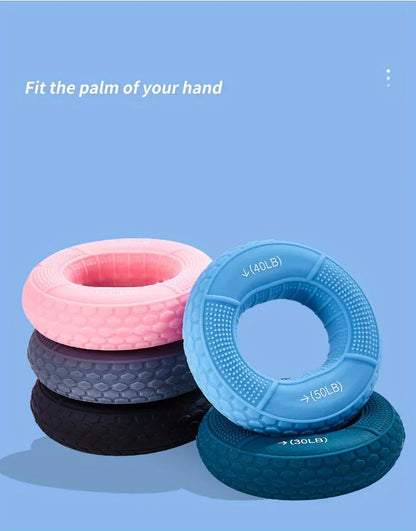 Silicone Hand Grip Strengthener Ring – Forearm & Finger Training for Strength