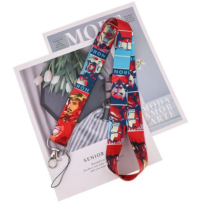 Cartoon Credential Holder Keychain – Cool Lanyard for Key, ID Card, Gym Badge & Cosplay Gift