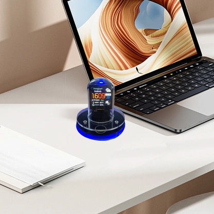 DIY Nixie Tube Clock Smart WiFi Cyberpunk Style Digital Glow Table Clock with Auto Time Update & Visual Display