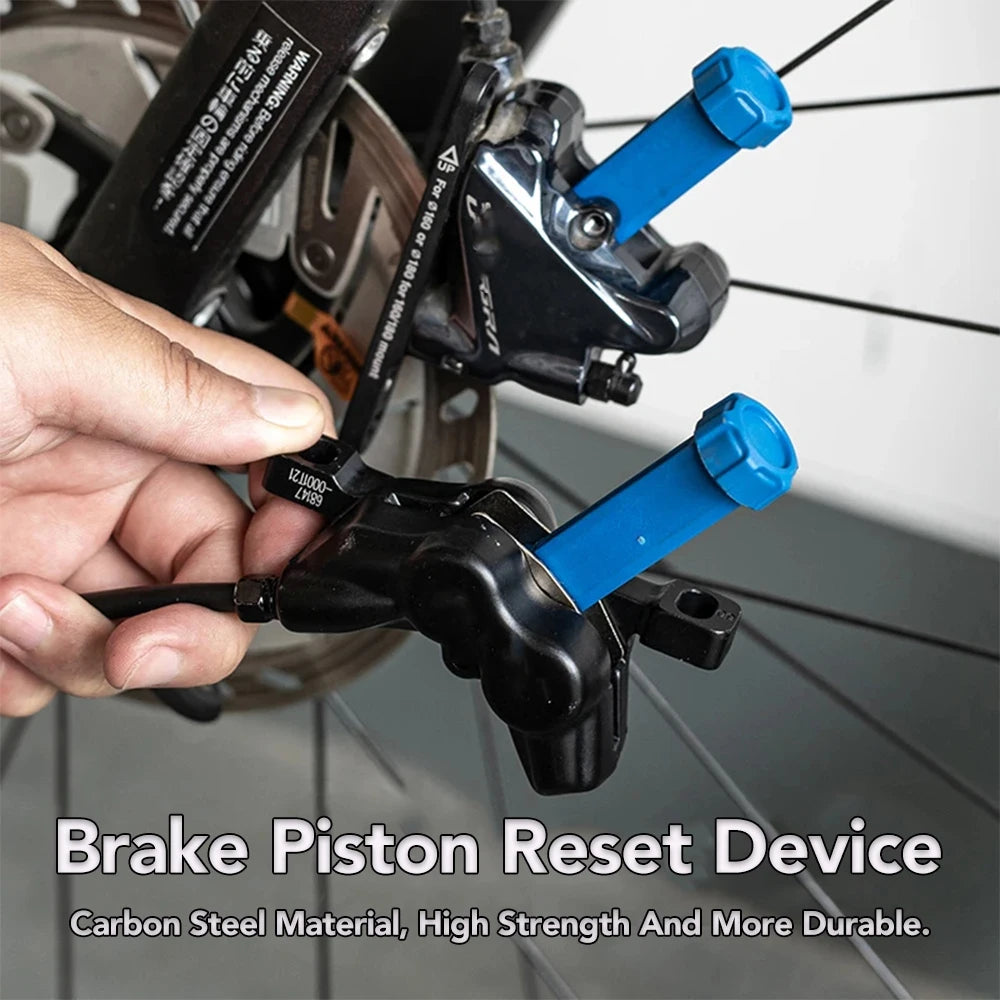 Durable Steel Bicycle Brake Pad Spreader – 360° Rotatable Hydraulic Disc Brake Caliper Piston Reset Tool