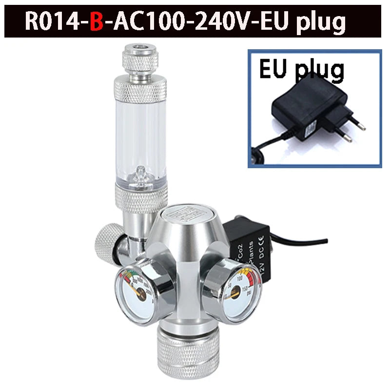 2024 DIY Aquarium CO2 Regulator – Electromagnetic Valve, Bubble Counter & Pressure Reducing System for Fish Tank