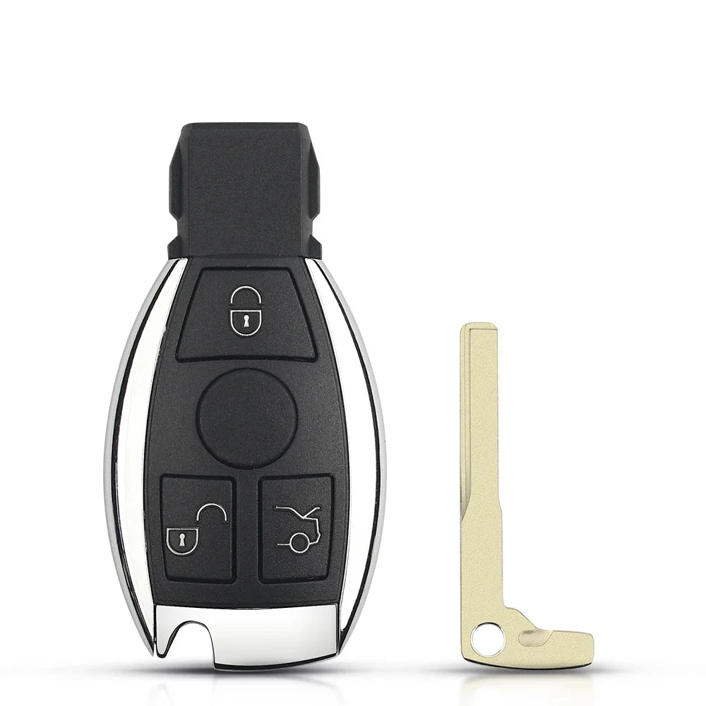 KEYYOU Smart Car Key – Remote Fob for Mercedes Benz A/B/S/E Class, BGA & NEC Chip, 315/433.92MHz, 2/3 Buttons