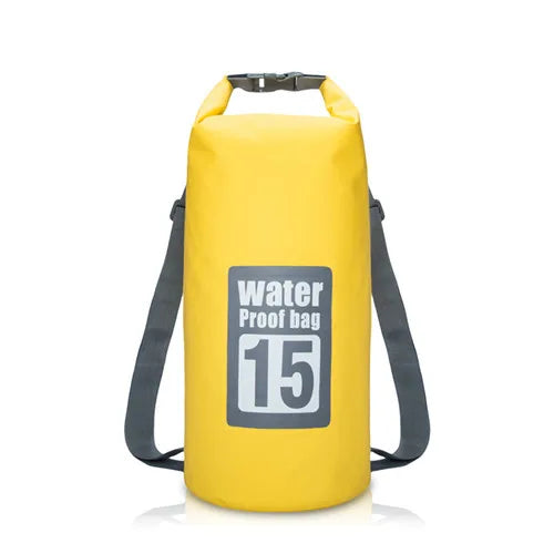 Outdoor PVC Waterproof Dry Bag – 5L/10L/15L/20L/30L Storage Sack for Canoe, Kayak, Rafting, Swimming & Travel