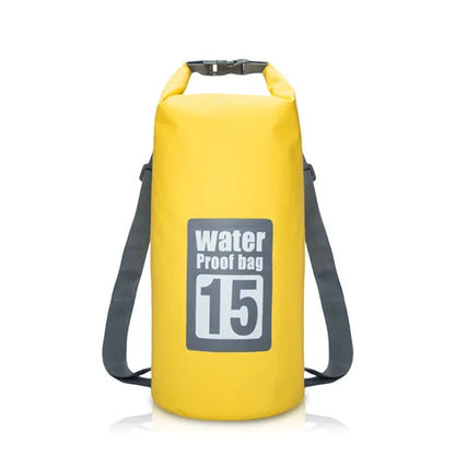 Outdoor PVC Waterproof Dry Bag – 5L/10L/15L/20L/30L Storage Sack for Canoe, Kayak, Rafting, Swimming & Travel