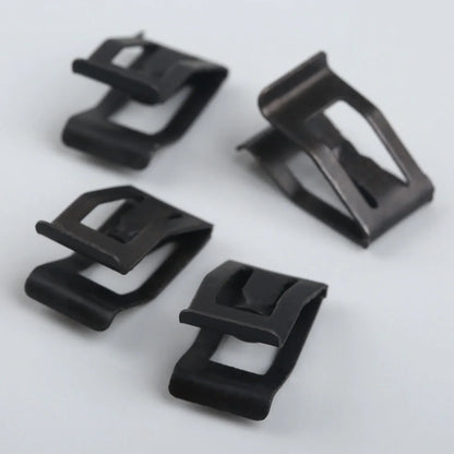 10Pcs Car Dashboard Trim Metal Retainer Clips – Black Fasteners for Ford, Mazda, Audi, Toyota Console Door Fitment