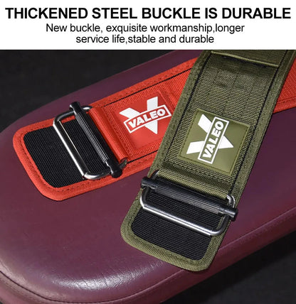 Quick Locking Weightlifting Belt – Adjustable Nylon Gym Workout Belt for Men and Women, Deadlifting, Squatting, Lifting, Back Support