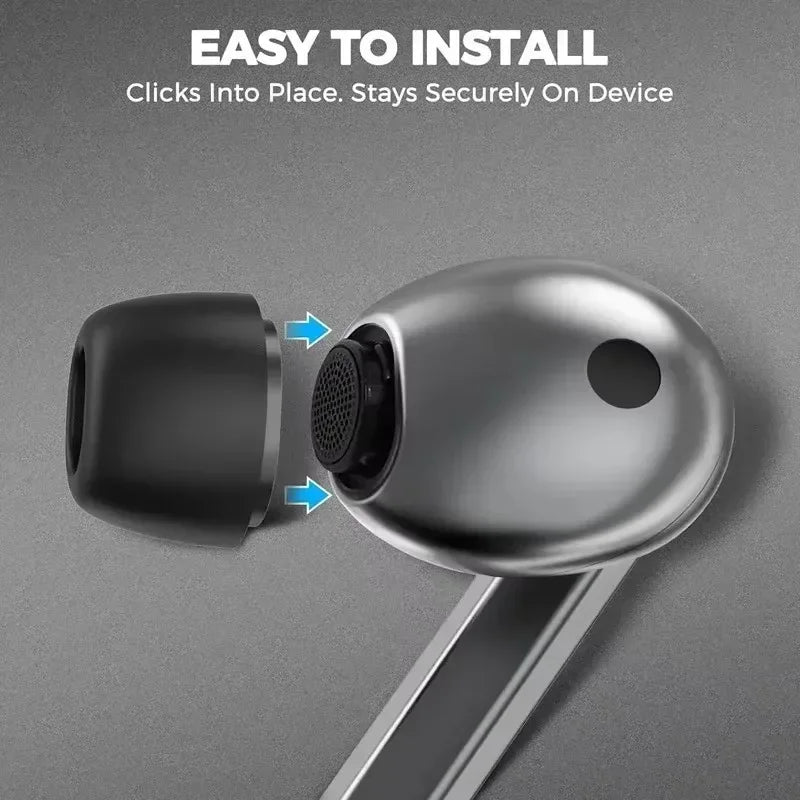 Samsung Galaxy Buds3 Pro Replacement Ear Tips – Soft Memory Foam Noise-Cancelling Eartips