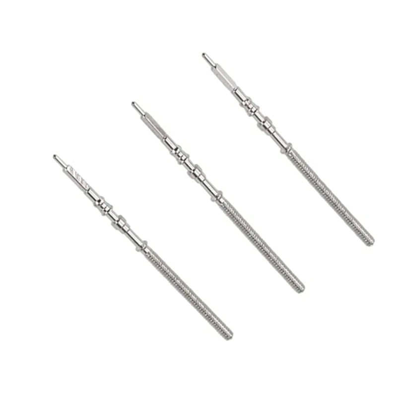 10Pcs Watch Steel Stem & Crown Kit - Replacement Parts for NH35, NH36, NH38, NH39 Movement Watches