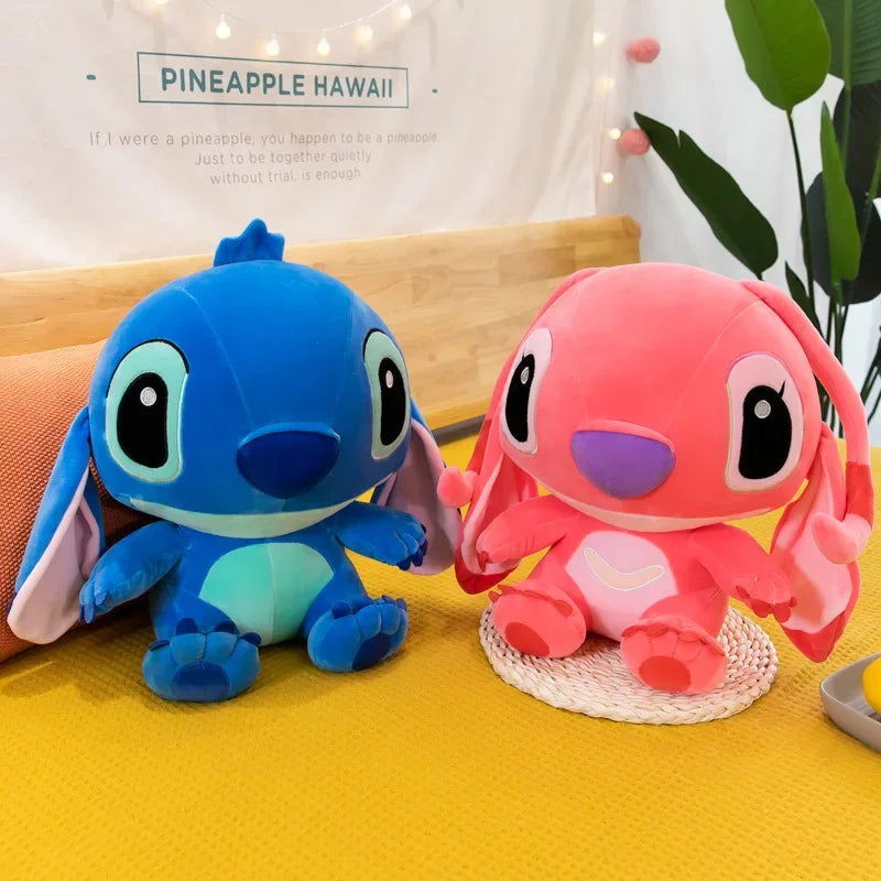 20-60cm Giant Lilo & Stitch Plush – Cartoon Stuffed Anime Toys, Pendant Pillow for Kids Birthday Gift
