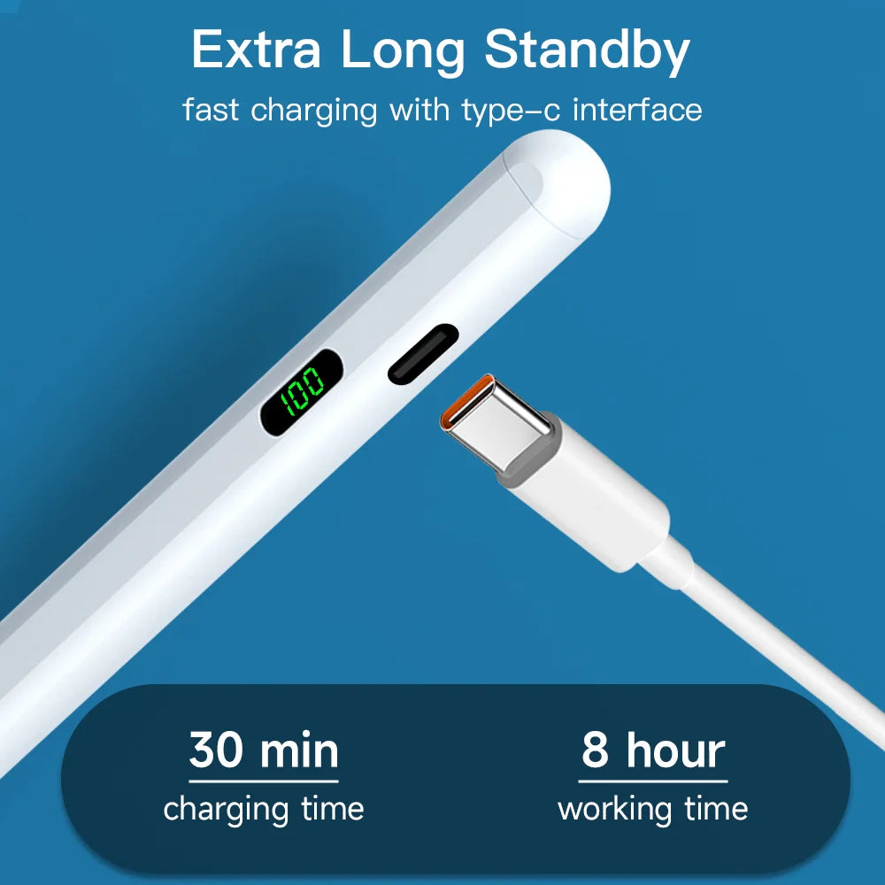 Universal Touch Screen Pen - Stylus for iPhone, iPad, Apple, Huawei, Samsung, Magnetic and Tilt Sensitive