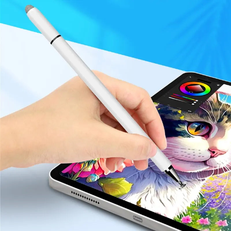 4-in-1 Universal Capacitive Stylus Pen - Magnetic Adsorption, No Battery Needed, with Ink Screw Tip for Android, iPhone, Touch Screens