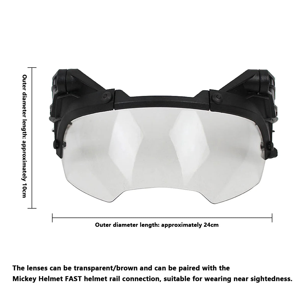 Tactical FAST Helmet Half Face Mask with Flip Goggles – Airsoft, Paintball, and Hunting Gear Accessories