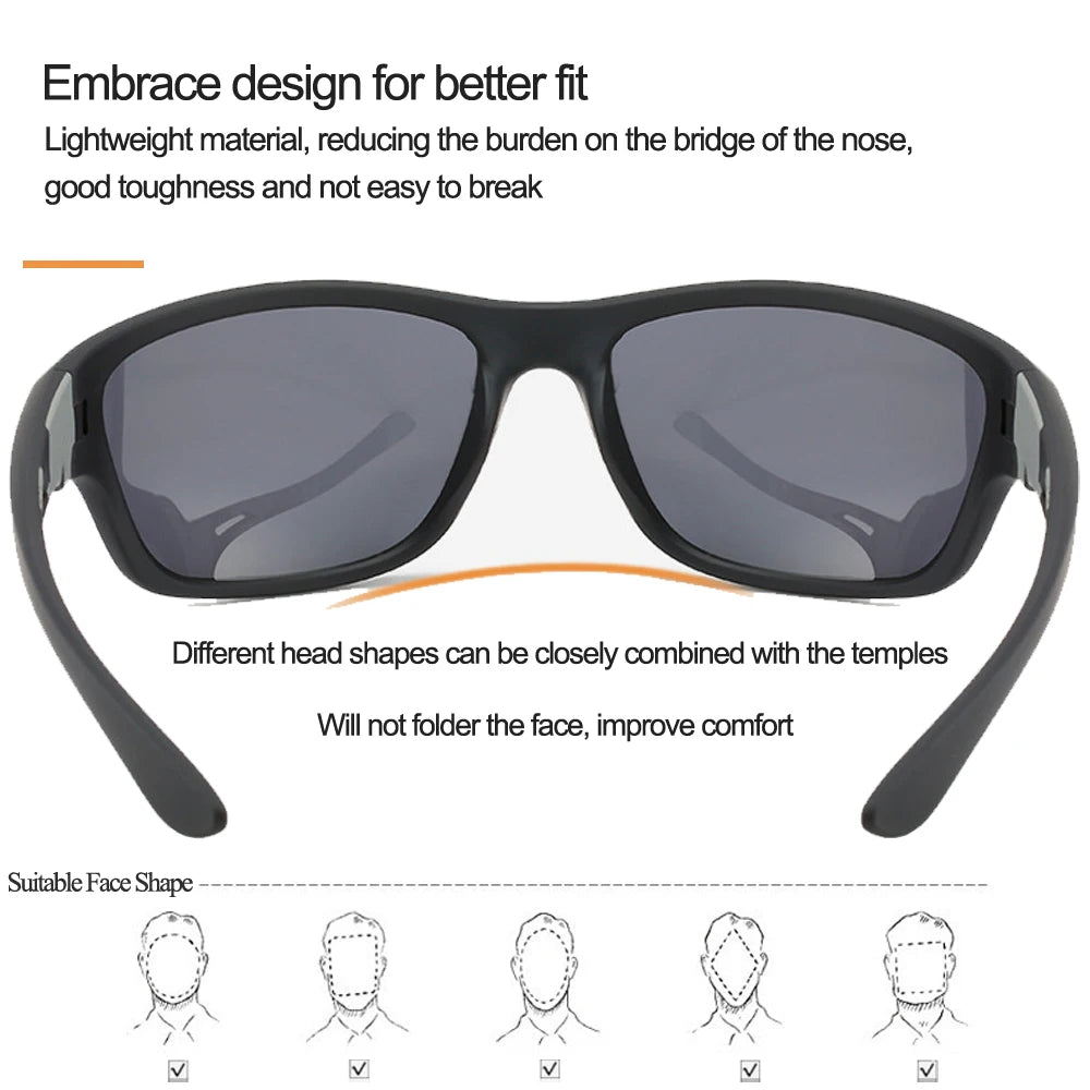 NEWBOLER Polarized Fishing Sunglasses: Men's Driving Shades for Hiking & Fishing - Classic Sun UV400 Eyewear