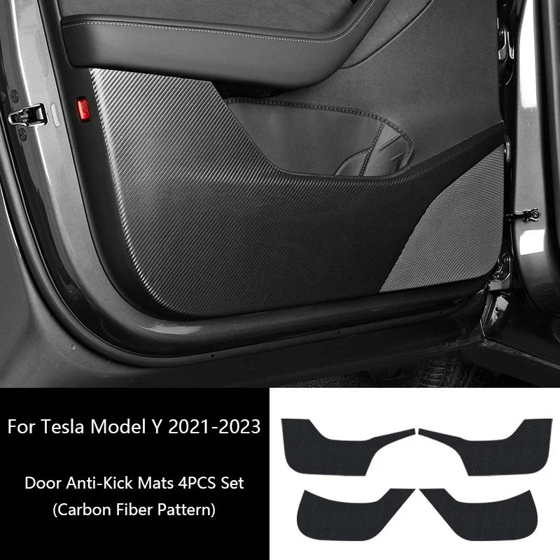 Tesla Model Y/3 2021-2023 Door Anti-Kick Protective Sticker – Soil-Proof & Anti-Scratch Side Door Mat Protector