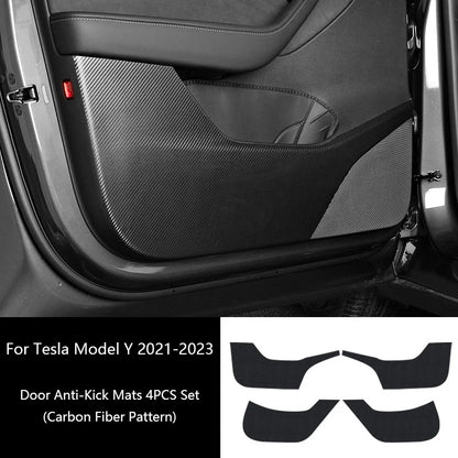 Tesla Model Y/3 2021-2023 Door Anti-Kick Protective Sticker – Soil-Proof & Anti-Scratch Side Door Mat Protector