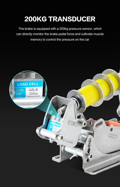 SIMJACK UT Sim Racing Pedals – PC Racing Simulator, Pressure Sensor Load Cell & HE Hydraulic Pedal