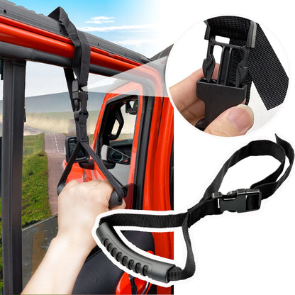 Adjustable Car Safety Grab Handle — Standing Support for Elderly & Disabled Assistance