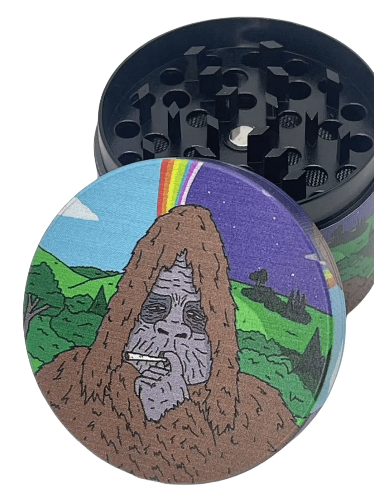 50mm Metal Gorilla Herb Grinder – 4-Layer Manual Spice, Pepper & Tobacco Mill for Cigarette Smoking Accessories