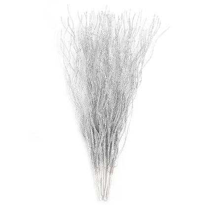 5PCS Glitter Artificial Berry Bouquet | Christmas Tree Ornament & Home Decor for New Year 2026, Navidad DIY Wreath Accessories