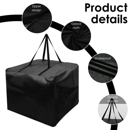 Large Cushion Storage Bag with Handles – Waterproof Dustproof Outdoor Furniture Cover