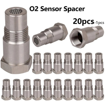 Car CEL Fix Adapter – 1-20pcs Stainless Steel Oxygen O2 Sensor Eliminator, M18X1.5 Check Engine Light Replacement Accessory