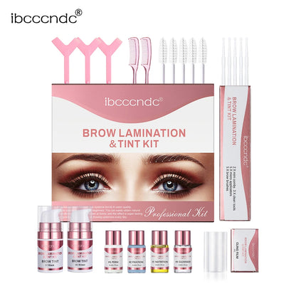 Professional Semi-Permanent Brow & Lash Lift Kit – Brow Lamination, Eyelash Perming & Tinting Makeup Set