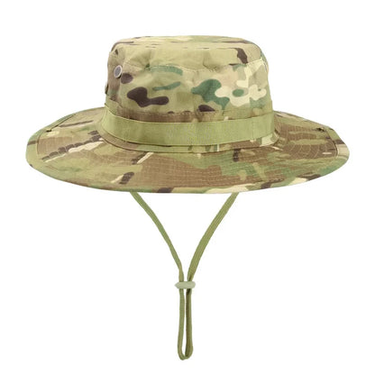 Camouflage Boonie Hat – Wide Brim Sun Hat for Men and Women – Outdoor Hiking, Fishing, Hunting, and Sports – Foldable Soft Cap