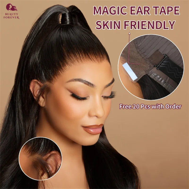Beautyforever 3D Body Wave Lace Front Wig - Glueless, Ready-to-Wear, 100% Raw Human Hair, Bye Bye Knots