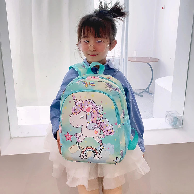Girls Unicorn Backpack – Trendy Decorative Pattern, Perfect for School & Everyday Use