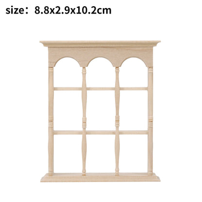 1/6 Scale BJD Dollhouse Wooden Shelf & Sink Cabinet — Miniature Kitchen Furniture Accessory for Dollhouse Bar Counter