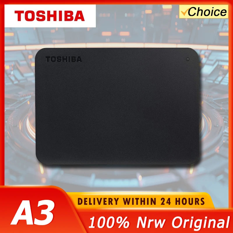 Toshiba Canvio Basics Portable External Hard Drive – 500GB & 1TB, USB 3.0, Black (Model HDTB420XK3AA)