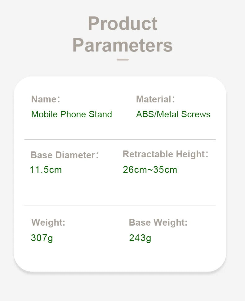 Universal Mobile Phone Stand - Stretchable Holder, Stable and High Quality, Adjustable for iPhone, Xiaomi, Huawei