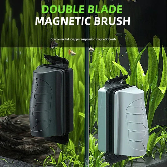 Magnetic Aquarium Fish Tank Brush – Floating Glass Cleaner & Algae Scraper, Aquarium Accessories