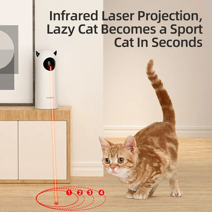 ROJECO Automatic Cat Toy - Interactive LED Laser Pet Teaser - Handheld Electronic Toy for Cats and Dogs - Indoor Playtime Fun