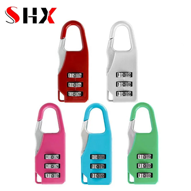 Mini Plastic Combination Lock – Dial Digits Code Password Padlock, Tra ...