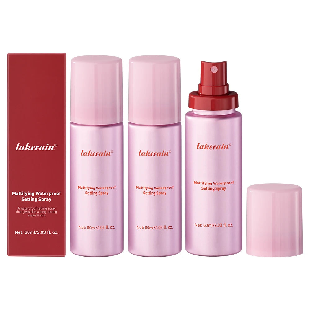 Mattifying Waterproof Setting Spray – Glossy to Matte Base Makeup Oil Control, Non-Sticky Make-Up Fixer for All Skin Types