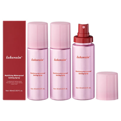 Mattifying Waterproof Setting Spray – Glossy to Matte Base Makeup Oil Control, Non-Sticky Make-Up Fixer for All Skin Types