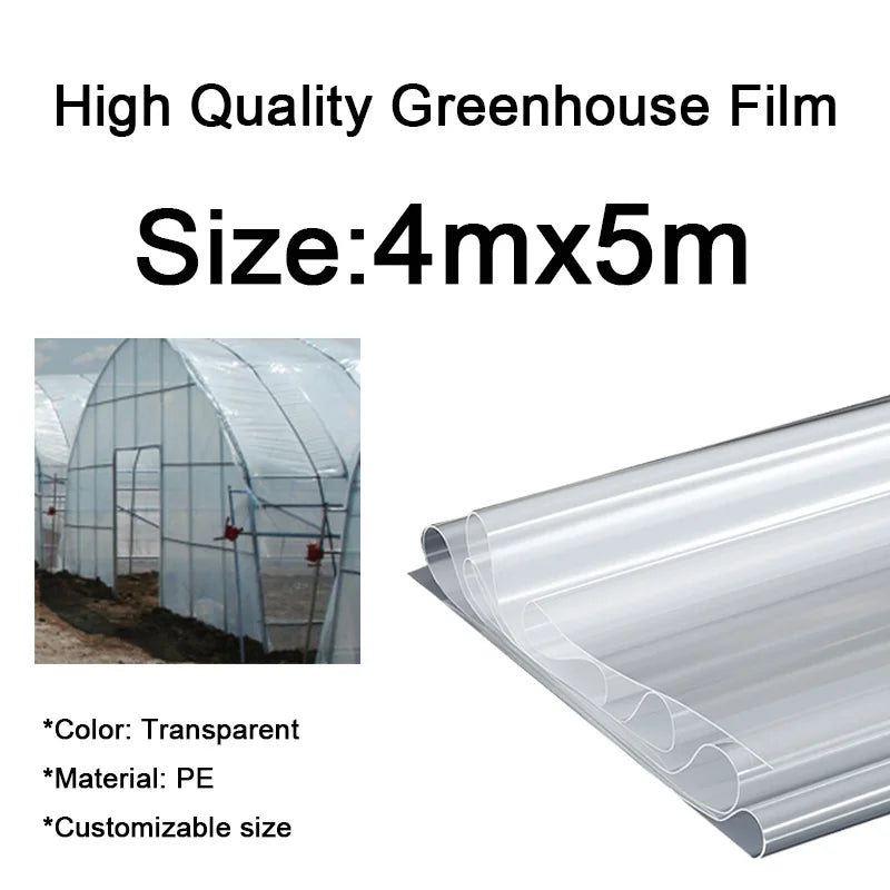 0.08mm-0.14mm Greenhouse Film – Transparent, Waterproof, Heat Preservation, Anti-Aging Planting & Gardening Film