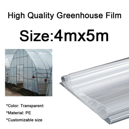 0.08mm-0.14mm Greenhouse Film – Transparent, Waterproof, Heat Preservation, Anti-Aging Planting & Gardening Film